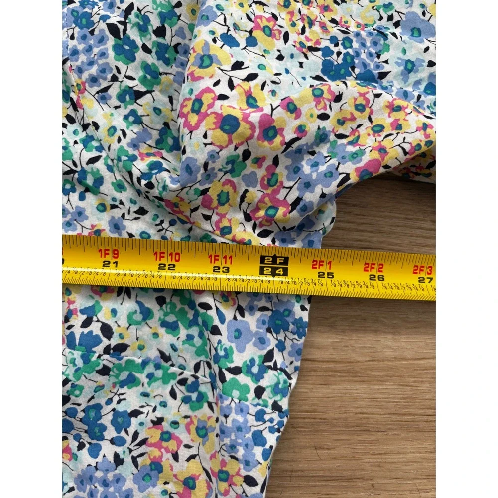 J.Crew Womens XXL Floral Cotton Button Down Shirt Multi Color BF812 New